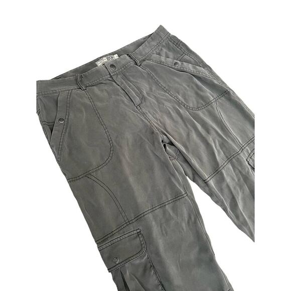 Go by Go Silk Iconic Utility Pant Gray Cargo Sz 8 - Picture 4 of 9